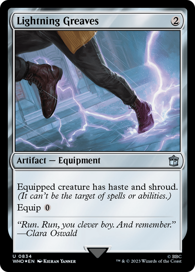 Lightning Greaves (Surge Foil) [Doctor Who] | Boutique FDB TCG