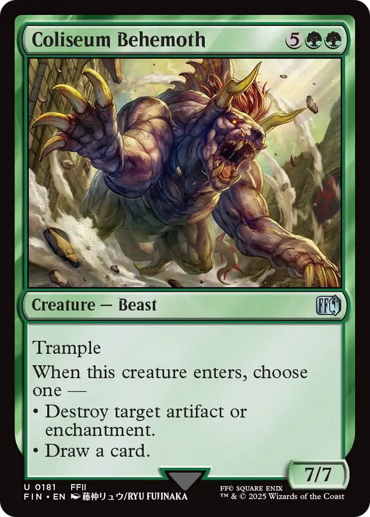 Coliseum Behemoth [FINAL FANTASY] | Boutique FDB TCG