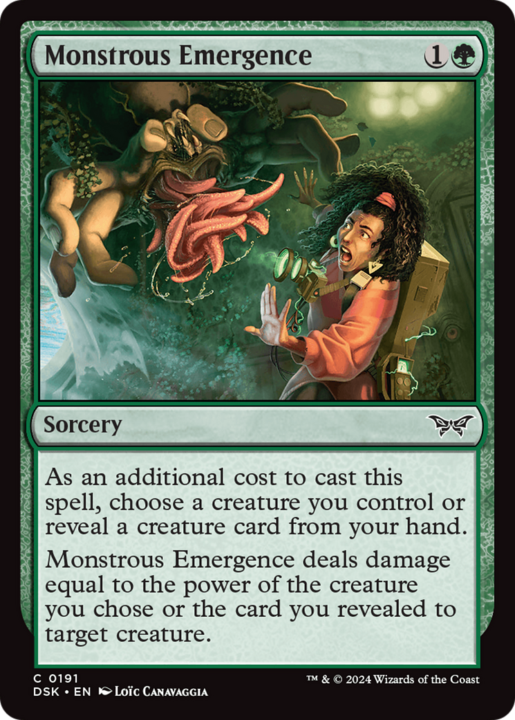 Monstrous Emergence [Duskmourn: House of Horror] | Boutique FDB TCG