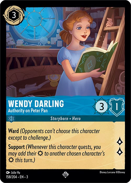 Wendy Darling - Authority on Peter Pan (158/204) [Into the Inklands] | Boutique FDB TCG