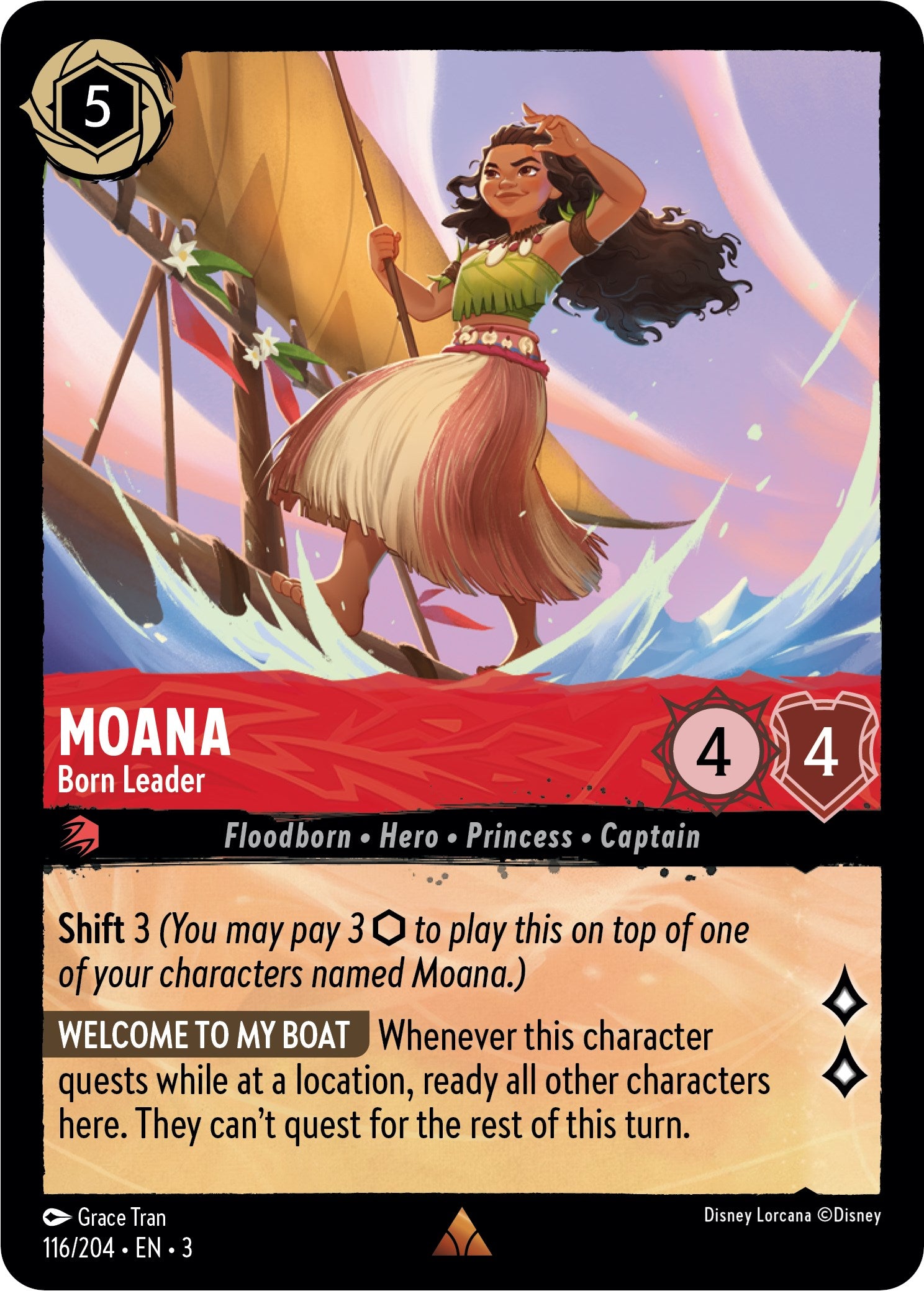 Moana - Born Leader (116/204) [Into the Inklands] | Boutique FDB TCG