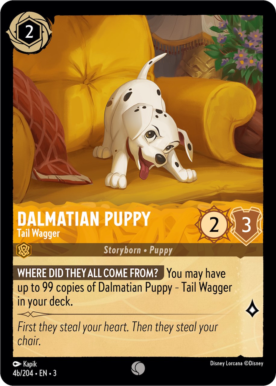 Dalmatian Puppy - Tail Wagger (4b) (4b/204) [Into the Inklands] | Boutique FDB TCG