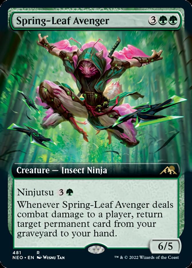 Spring-Leaf Avenger (Extended Art) [Kamigawa: Neon Dynasty] | Boutique FDB TCG