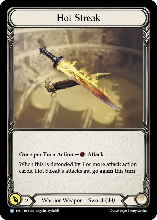 Hot Streak [HVY095] (Heavy Hitters)  Cold Foil | Boutique FDB TCG