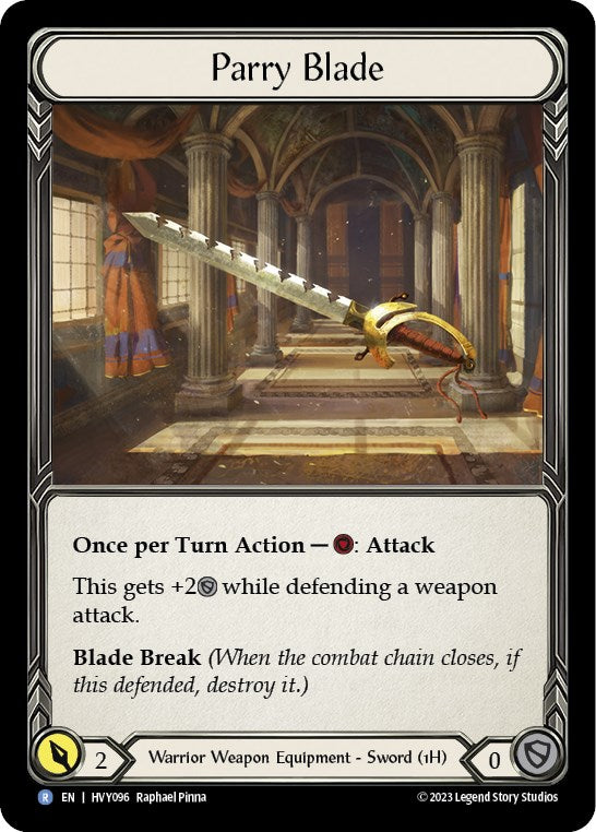 Parry Blade [HVY096] (Heavy Hitters)  Cold Foil | Boutique FDB TCG