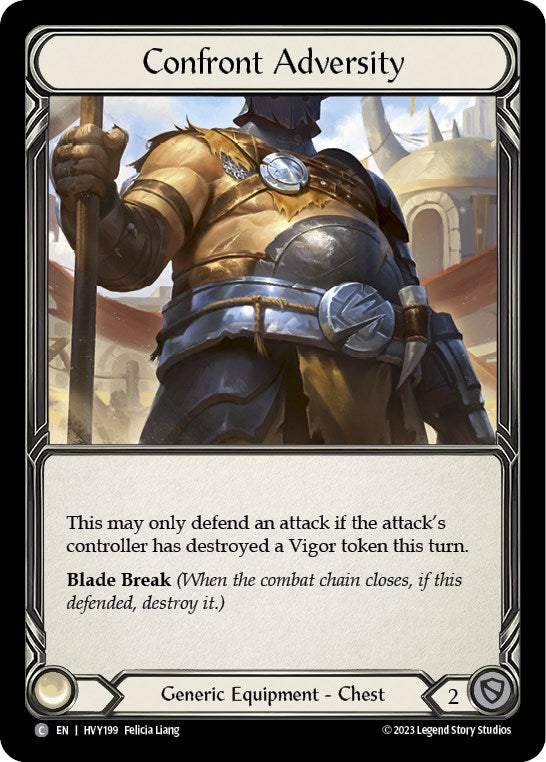 Confront Adversity [HVY199] (Heavy Hitters)  Cold Foil | Boutique FDB TCG