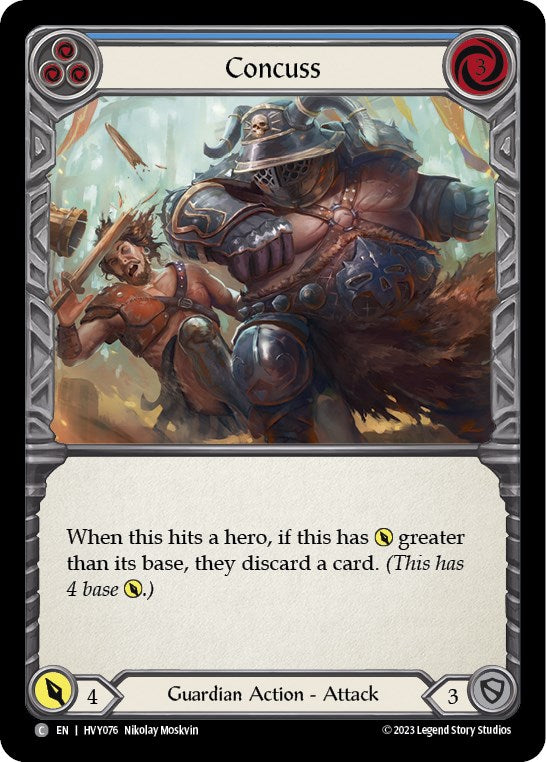 Concuss (Blue) [HVY076] (Heavy Hitters) | Boutique FDB TCG