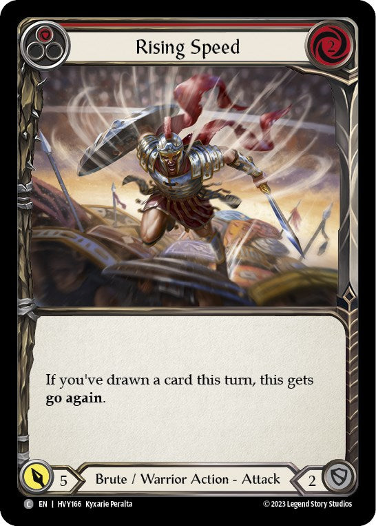 Rising Speed (Red) [HVY166] (Heavy Hitters) | Boutique FDB TCG