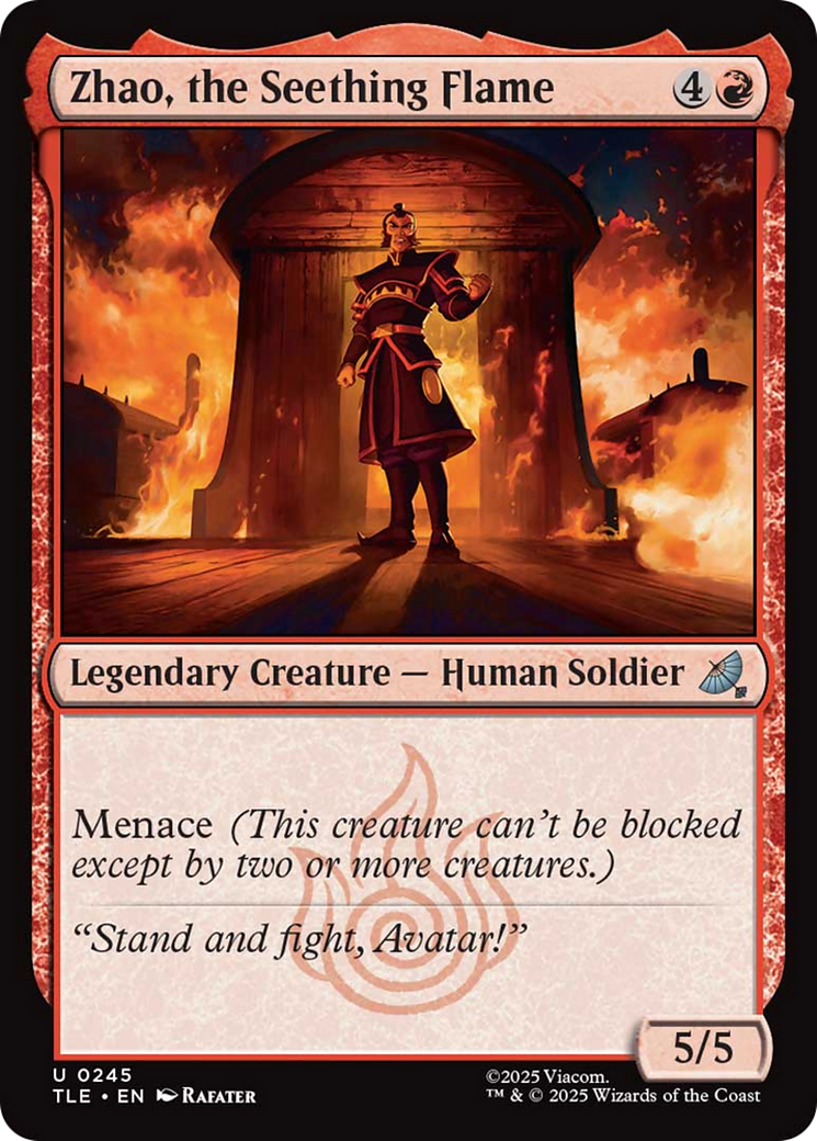 Zhao, the Seething Flame [Avatar: The Last Airbender: Eternal-Legal] | Boutique FDB TCG