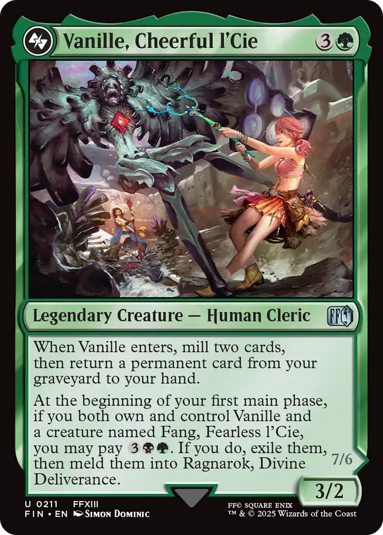 Vanille, Cheerful l'Cie // Ragnarok, Divine Deliverance [FINAL FANTASY] | Boutique FDB TCG