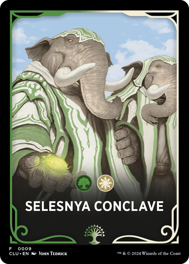 Selesnya Conclave Theme Card [Ravnica: Clue Edition Tokens] | Boutique FDB TCG