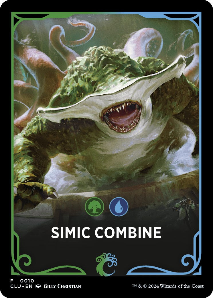 Simic Combine Theme Card [Ravnica: Clue Edition Tokens] | Boutique FDB TCG