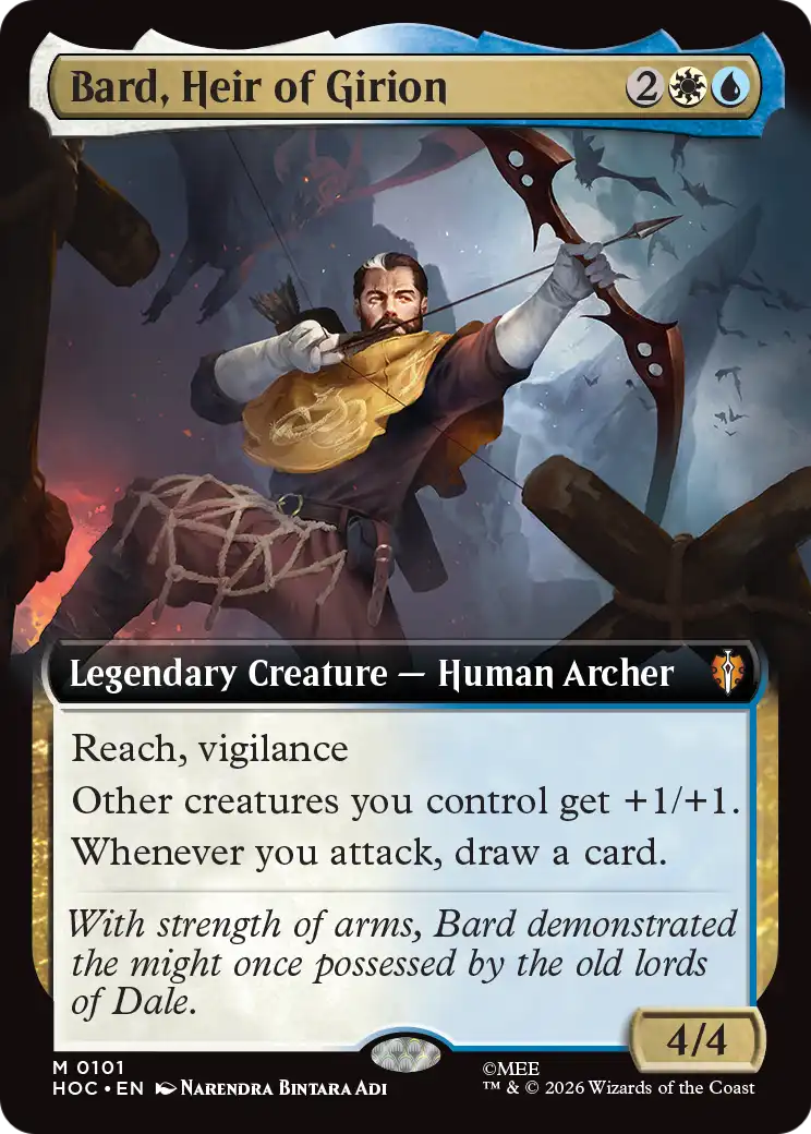 Bard, Heir of Girion (Extended Art) [The Hobbit: Eternal-Legal] | Boutique FDB TCG