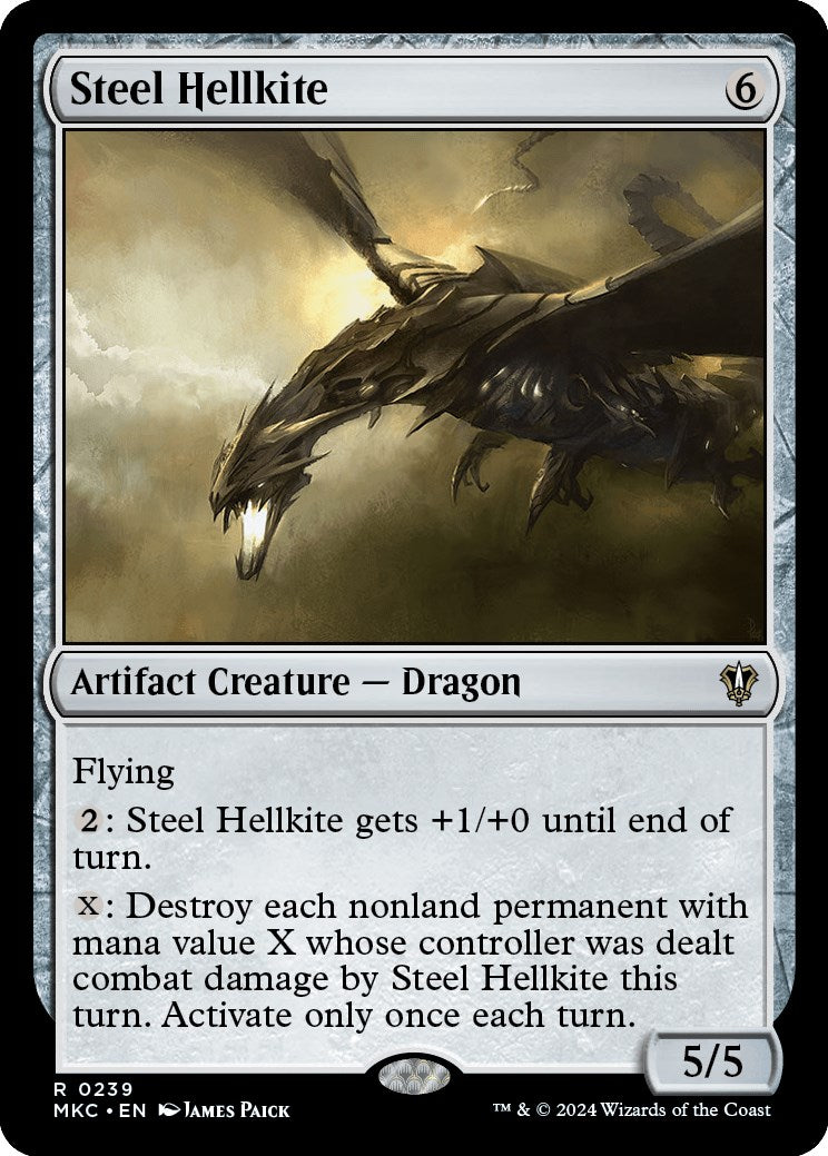 Steel Hellkite [Murders at Karlov Manor Commander] | Boutique FDB TCG