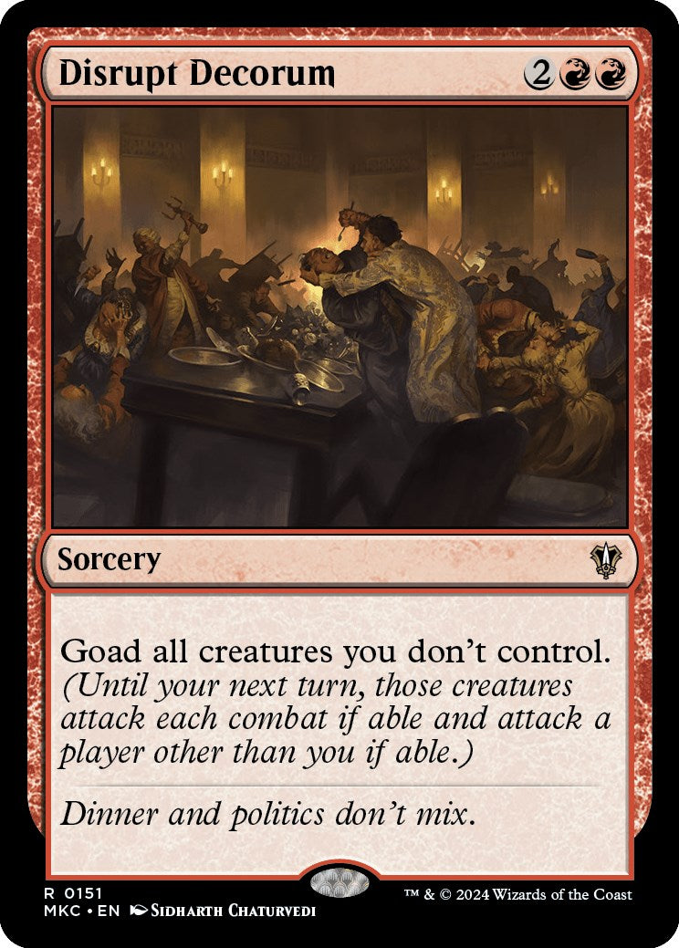 Disrupt Decorum [Murders at Karlov Manor Commander] | Boutique FDB TCG