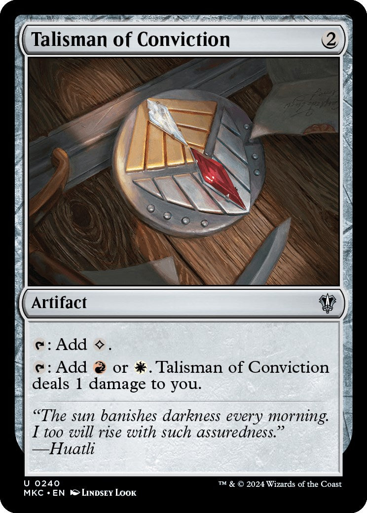 Talisman of Conviction [Murders at Karlov Manor Commander] | Boutique FDB TCG