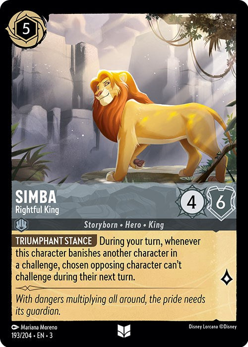 Simba - Rightful King (193/204) [Into the Inklands] | Boutique FDB TCG