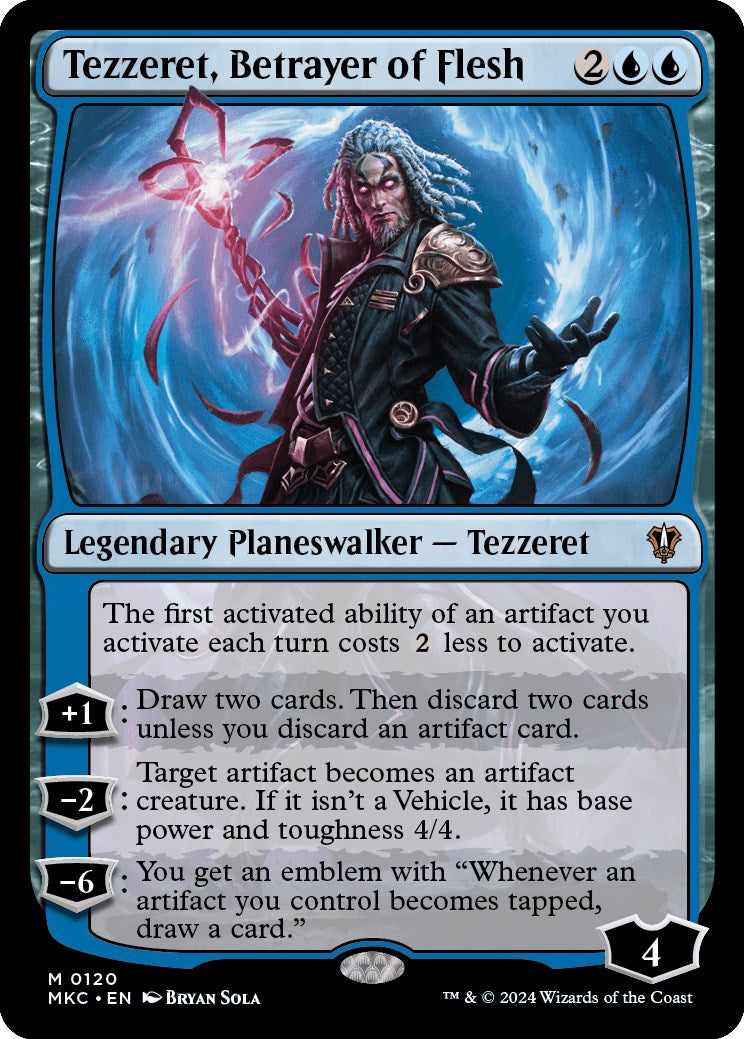 Tezzeret, Betrayer of Flesh [Murders at Karlov Manor Commander] | Boutique FDB TCG