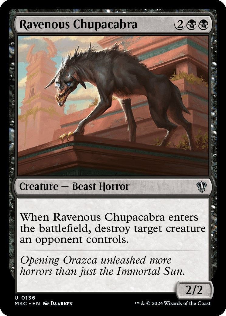 Ravenous Chupacabra [Murders at Karlov Manor Commander] | Boutique FDB TCG