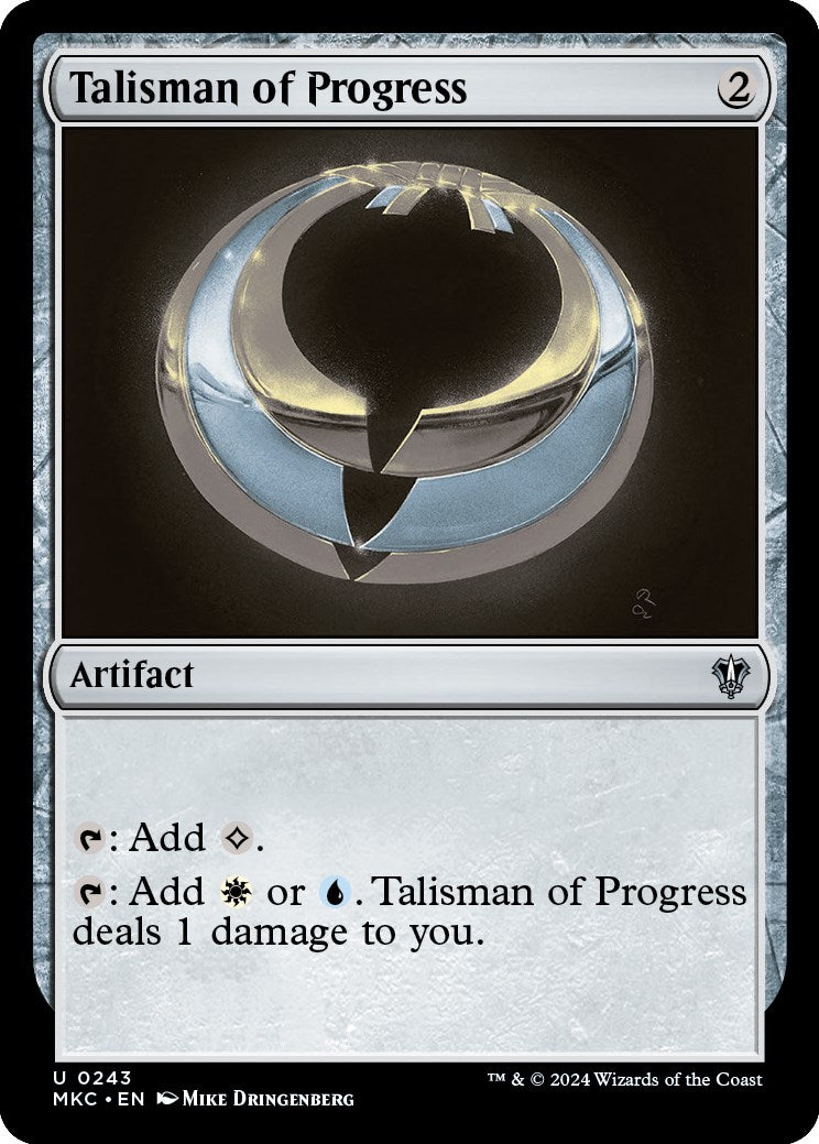 Talisman of Progress [Murders at Karlov Manor Commander] | Boutique FDB TCG