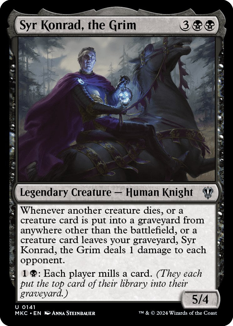 Syr Konrad, the Grim [Murders at Karlov Manor Commander] | Boutique FDB TCG