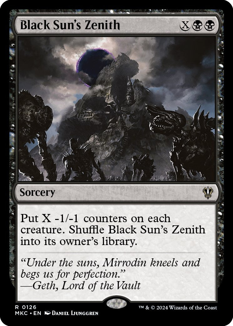 Black Sun's Zenith [Murders at Karlov Manor Commander] | Boutique FDB TCG