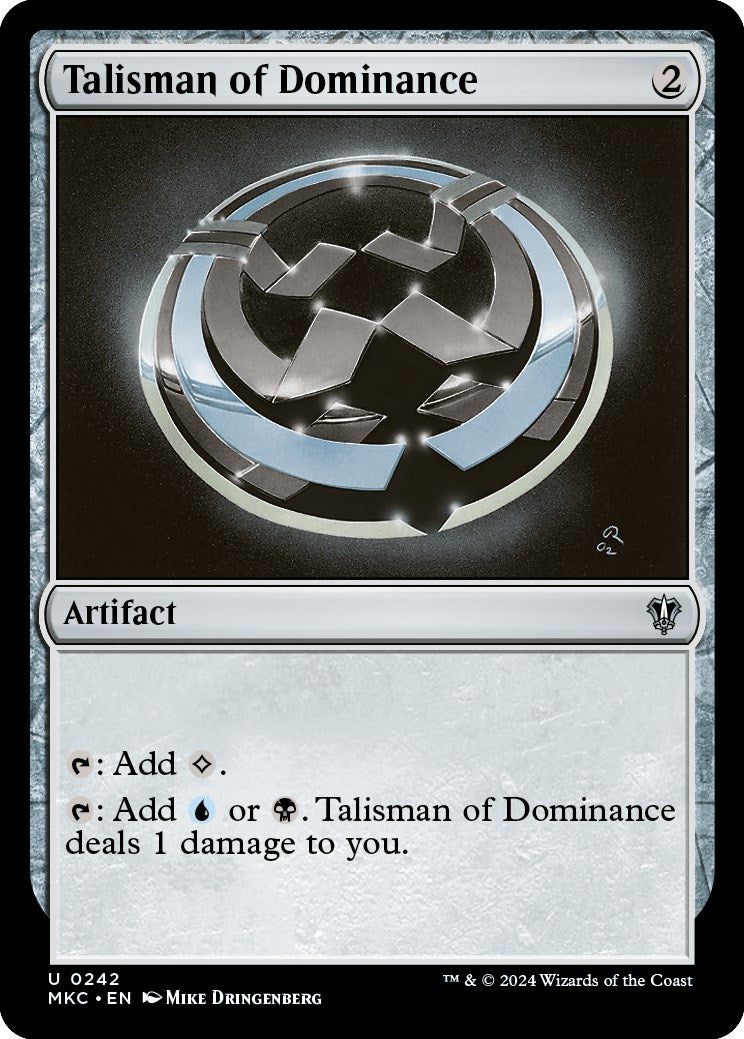 Talisman of Dominance [Murders at Karlov Manor Commander] | Boutique FDB TCG