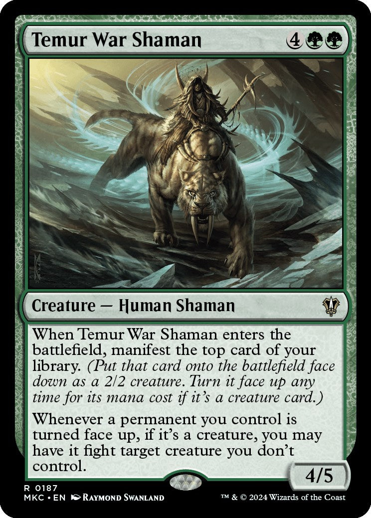 Temur War Shaman [Murders at Karlov Manor Commander] | Boutique FDB TCG