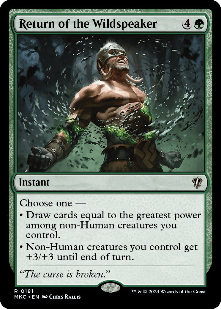 Return of the Wildspeaker [Murders at Karlov Manor Commander] | Boutique FDB TCG