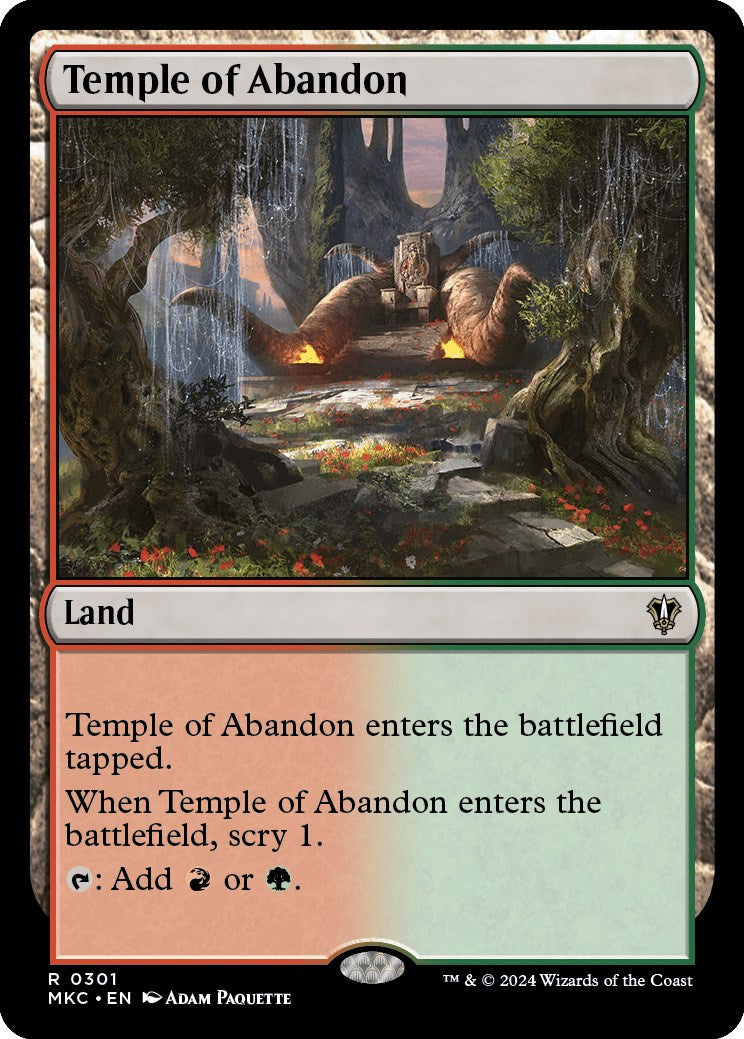 Temple of Abandon [Murders at Karlov Manor Commander] | Boutique FDB TCG