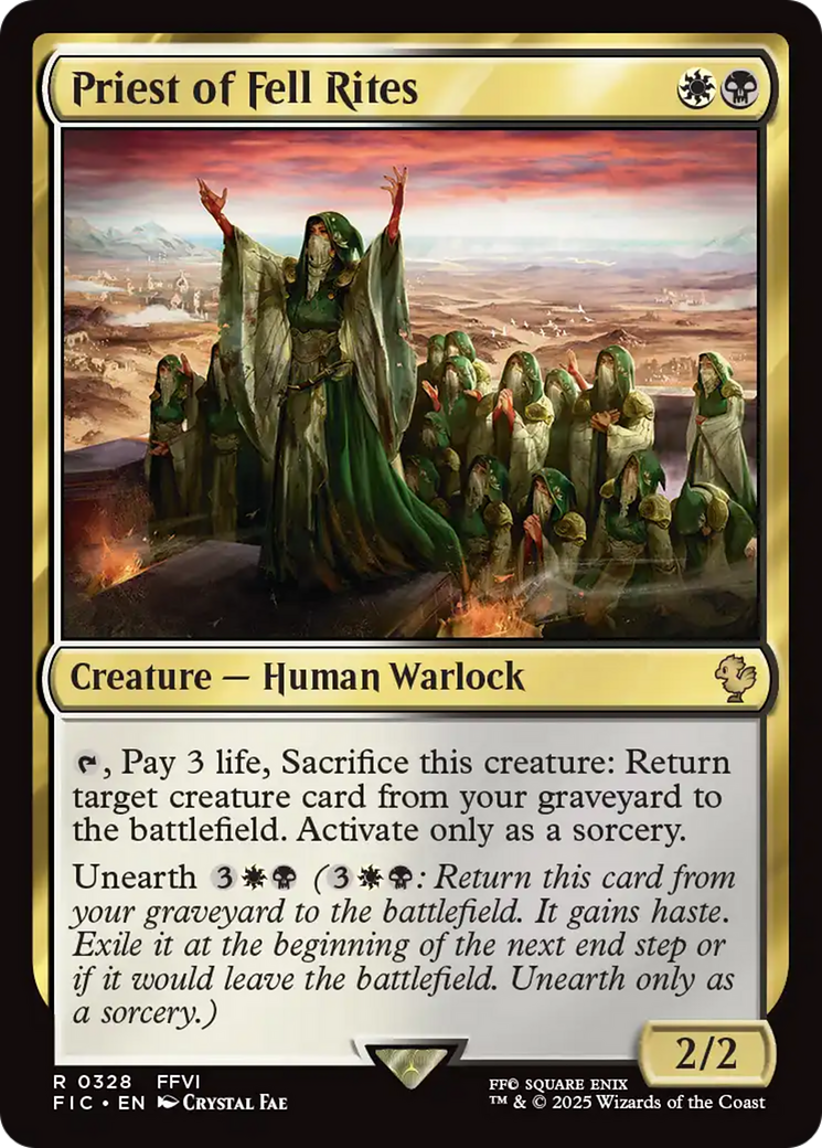Priest of Fell Rites [FINAL FANTASY Commander] | Boutique FDB TCG