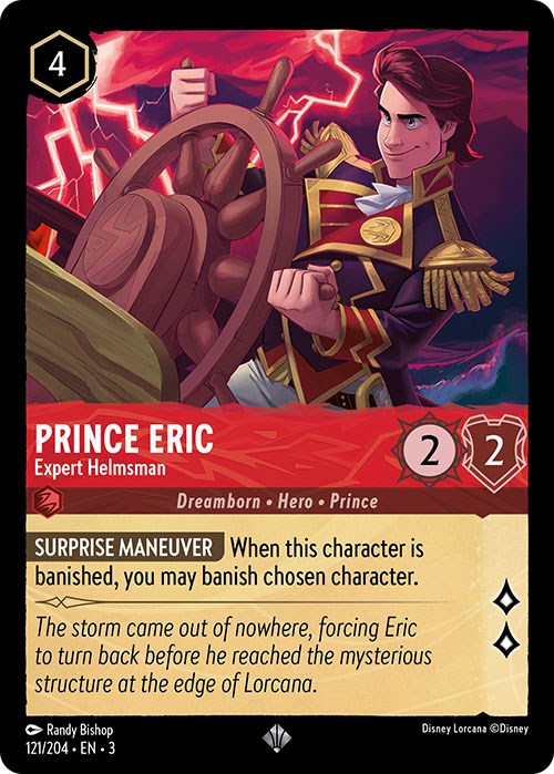 Prince Eric - Expert Helmsman (121/204) [Into the Inklands] | Boutique FDB TCG