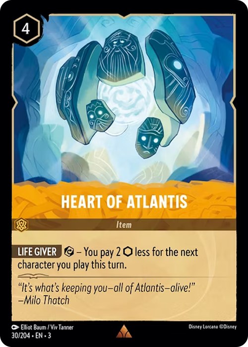 Heart of Atlantis (30/204) [Into the Inklands] | Boutique FDB TCG