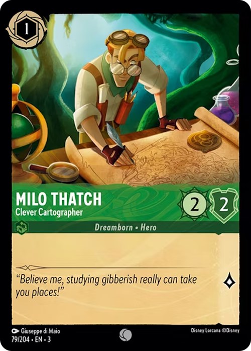 Milo Thatch - Clever Cartographer (79/204) [Into the Inklands] | Boutique FDB TCG