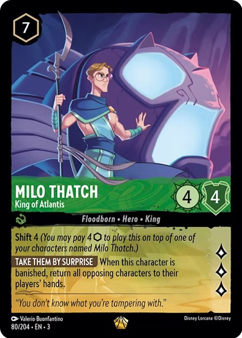 Milo Thatch - King of Atlantis (80/204) [Into the Inklands] | Boutique FDB TCG