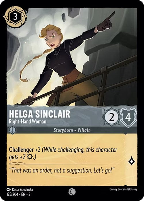 Helga Sinclair - Right-Hand Woman (175/204) [Into the Inklands] | Boutique FDB TCG