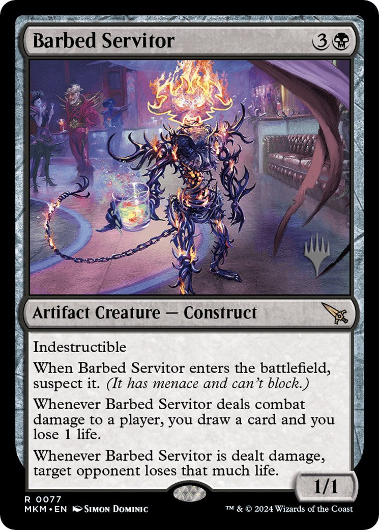 Barbed Servitor (Promo Pack) [Murders at Karlov Manor Promos] | Boutique FDB TCG