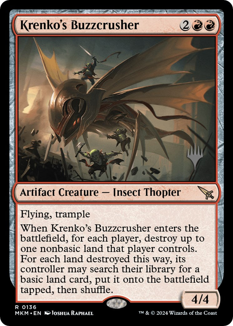 Krenko's Buzzcrusher (Promo Pack) [Murders at Karlov Manor Promos] | Boutique FDB TCG