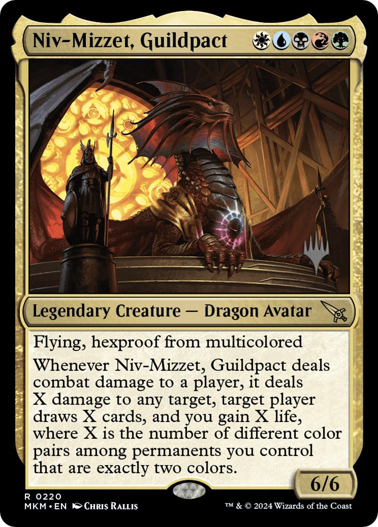 Niv-Mizzet, Guildpact (Promo Pack) [Murders at Karlov Manor Promos] | Boutique FDB TCG