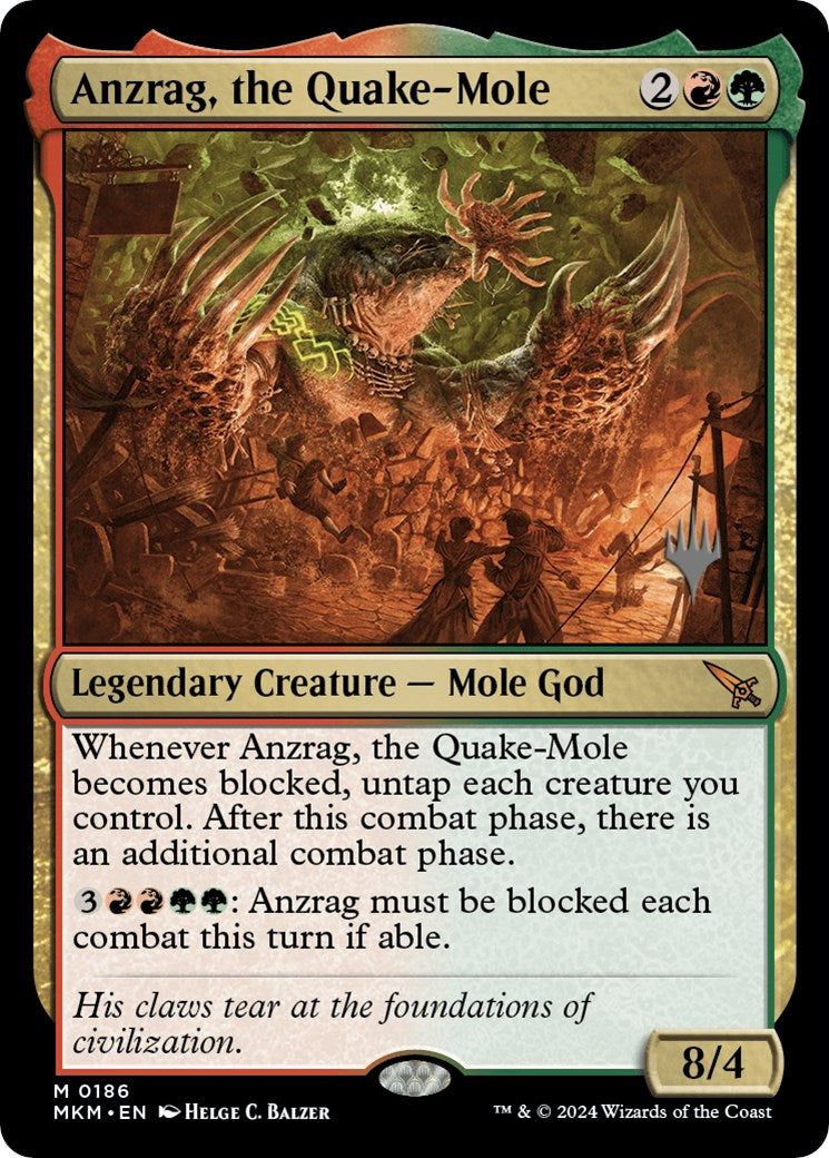 Anzrag, the Quake-Mole (Promo Pack) [Murders at Karlov Manor Promos] | Boutique FDB TCG