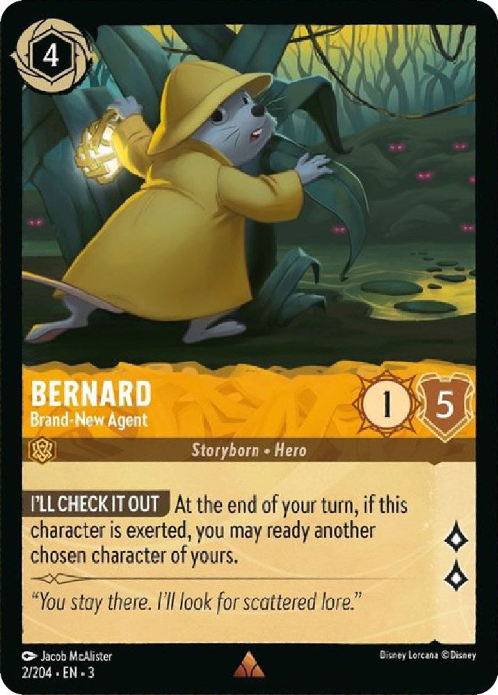 Bernard - Brand-New Agent (2/204) [Into the Inklands] | Boutique FDB TCG