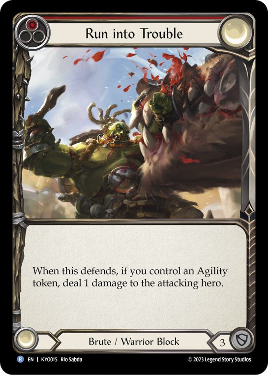 Run into Trouble (Red) [KYO015] (Heavy Hitters Kayo Blitz Deck) | Boutique FDB TCG