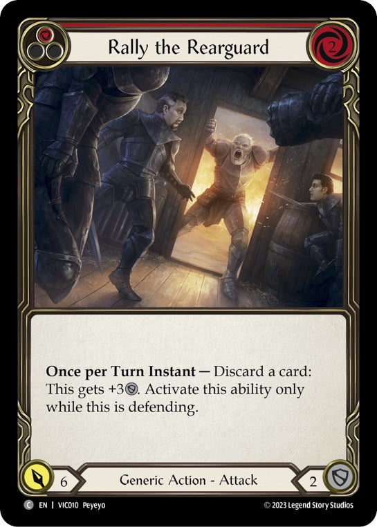 Rally the Rearguard (Red) [VIC010] (Heavy Hitters Victor Blitz Deck) | Boutique FDB TCG