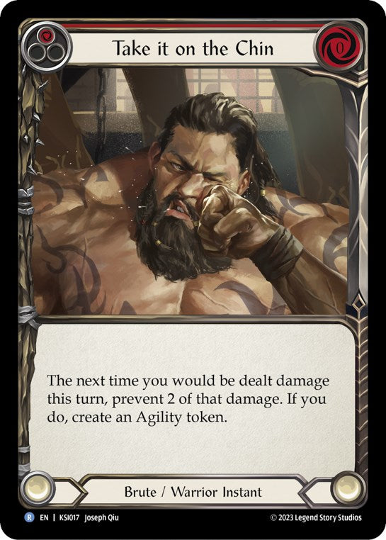 Take it on the Chin (Red) [KSI017] (Heavy Hitters Kassai Blitz Deck) | Boutique FDB TCG