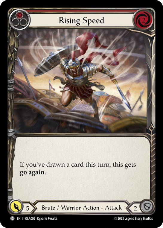 Rising Speed (Red) [OLA009] (Heavy Hitters Olympia Blitz Deck) | Boutique FDB TCG