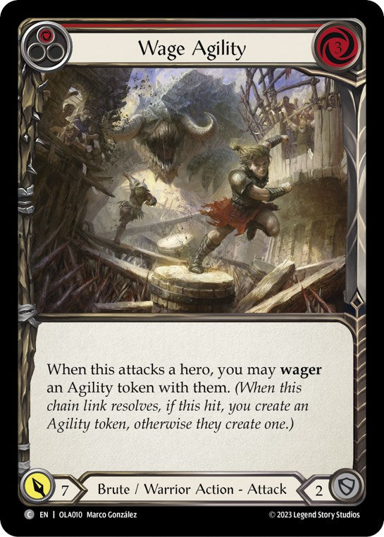 Wage Agility (Red) [OLA010] (Heavy Hitters Olympia Blitz Deck) | Boutique FDB TCG