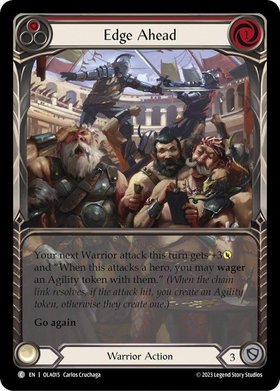 Edge Ahead (Red) [OLA015] (Heavy Hitters Olympia Blitz Deck) | Boutique FDB TCG