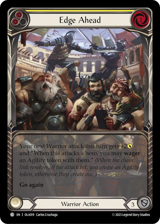 Edge Ahead (Yellow) [OLA019] (Heavy Hitters Olympia Blitz Deck) | Boutique FDB TCG