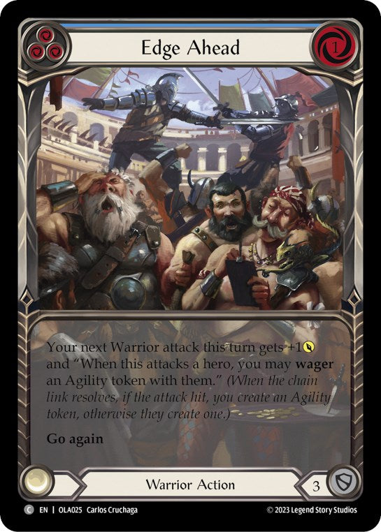 Edge Ahead (Blue) [OLA025] (Heavy Hitters Olympia Blitz Deck) | Boutique FDB TCG