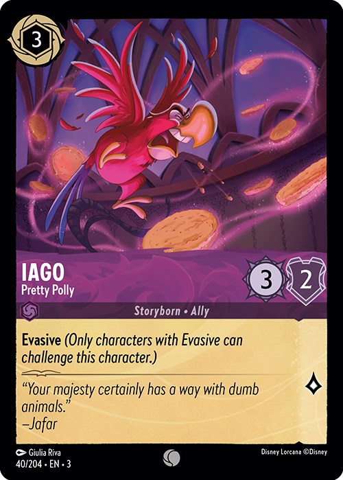 Iago - Pretty Polly (40/204) [Into the Inklands] | Boutique FDB TCG